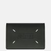 Accessories * | Maison Margiela Rubberized Fold Card Holder In Black