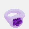 Accessories * | Blobb Lucky Charm Ring In Lilac Purple/Purple