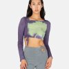 Tops * | Paloma Wool Ribera Long Sleeve T-Shirt In Purple