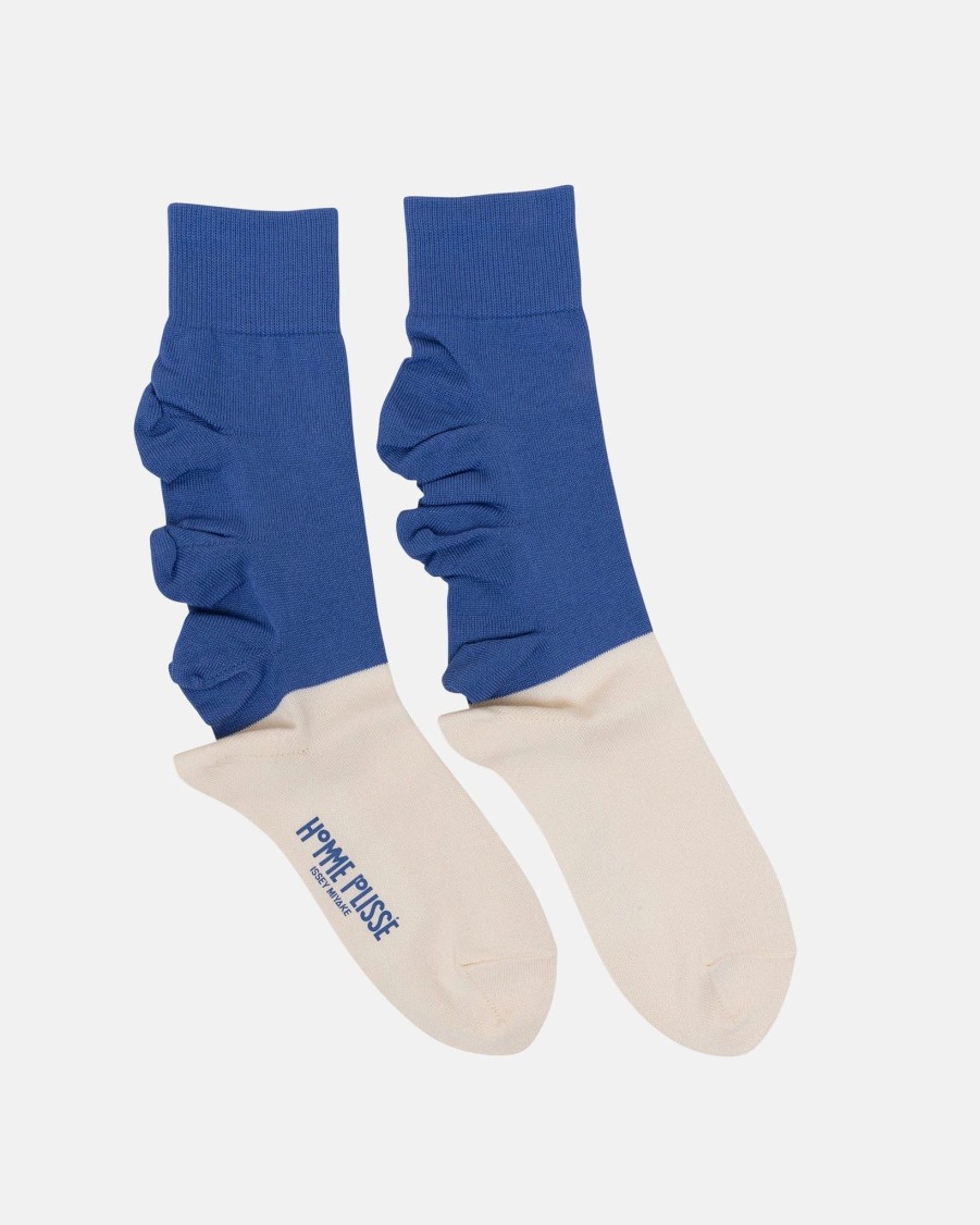 Accessories * | Homme Plisse Issey Miyake Flowers Sock In Blue