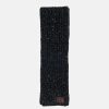 Accessories * | Raf Simons Ribbed Mouline Knit Scarf In Black/Off-White