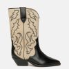 Footwear * | Isabel Marant Etoile Duerto Boots In Black/Ecru