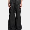 Pants * | Fffpostalservice 3-Way Zip Trouser In Black/Black