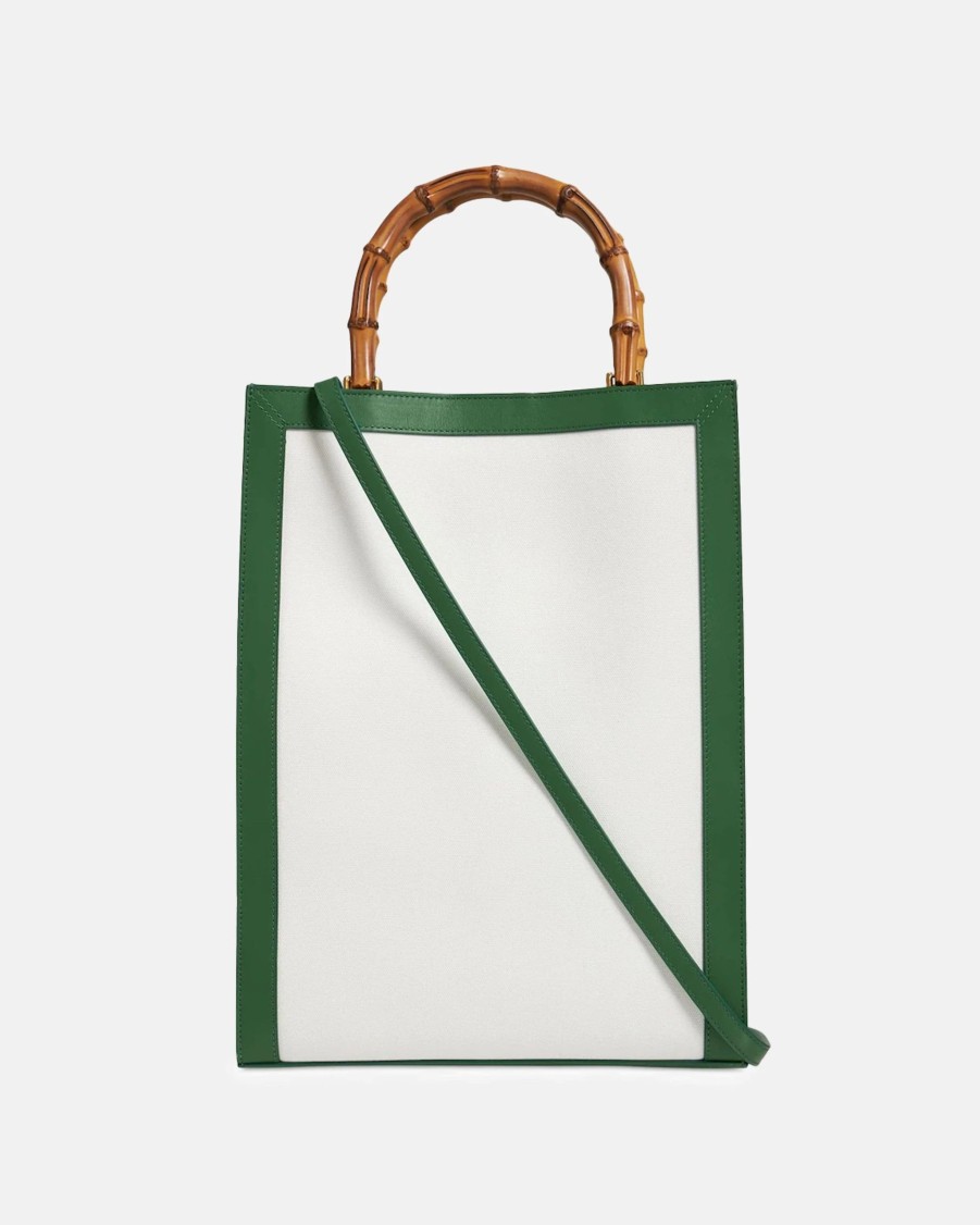 Accessories * | Casablanca Casa Tote Bag In Green/Orange