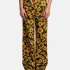 Pants * | Marni Carhartt Wip Flower Print Cotton Canvas Trousers In Sunflower