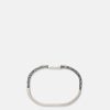 Accessories * | Maison Margiela Engraved Bracelet In Palladium