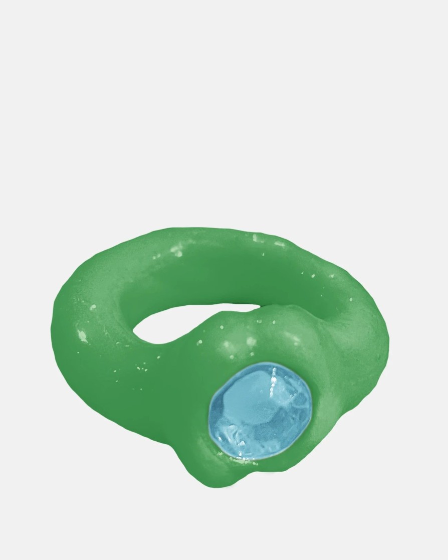 Accessories * | Og Blobb Ring In Green/Blue