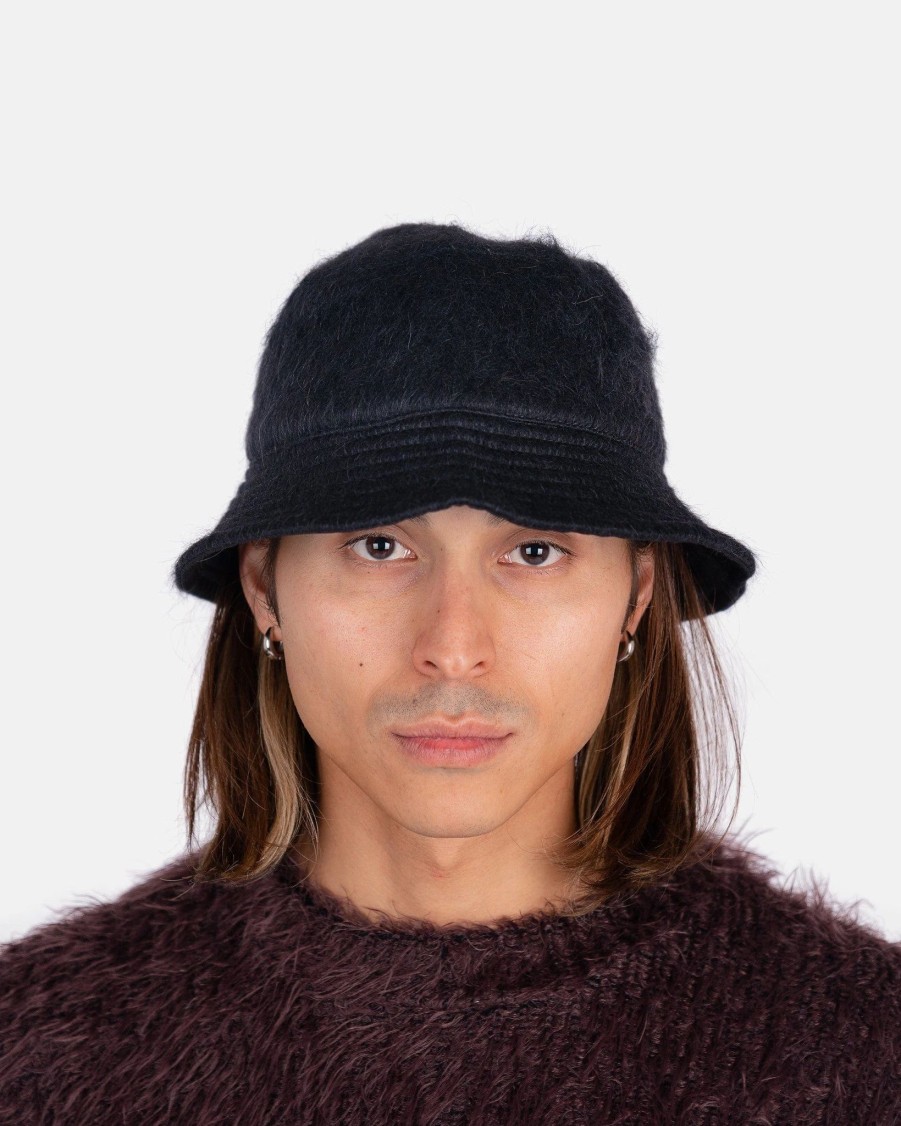 Accessories * | Our Legacy Bucket Hat In Black Mohair