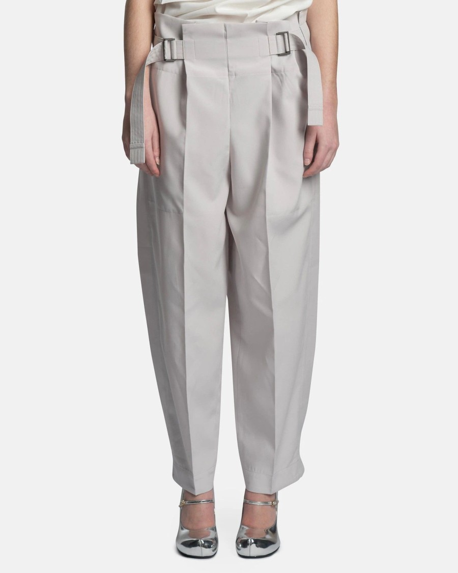 Pants * | 132 5. Issey Miyake Flat Tuck Pants In Light Gray