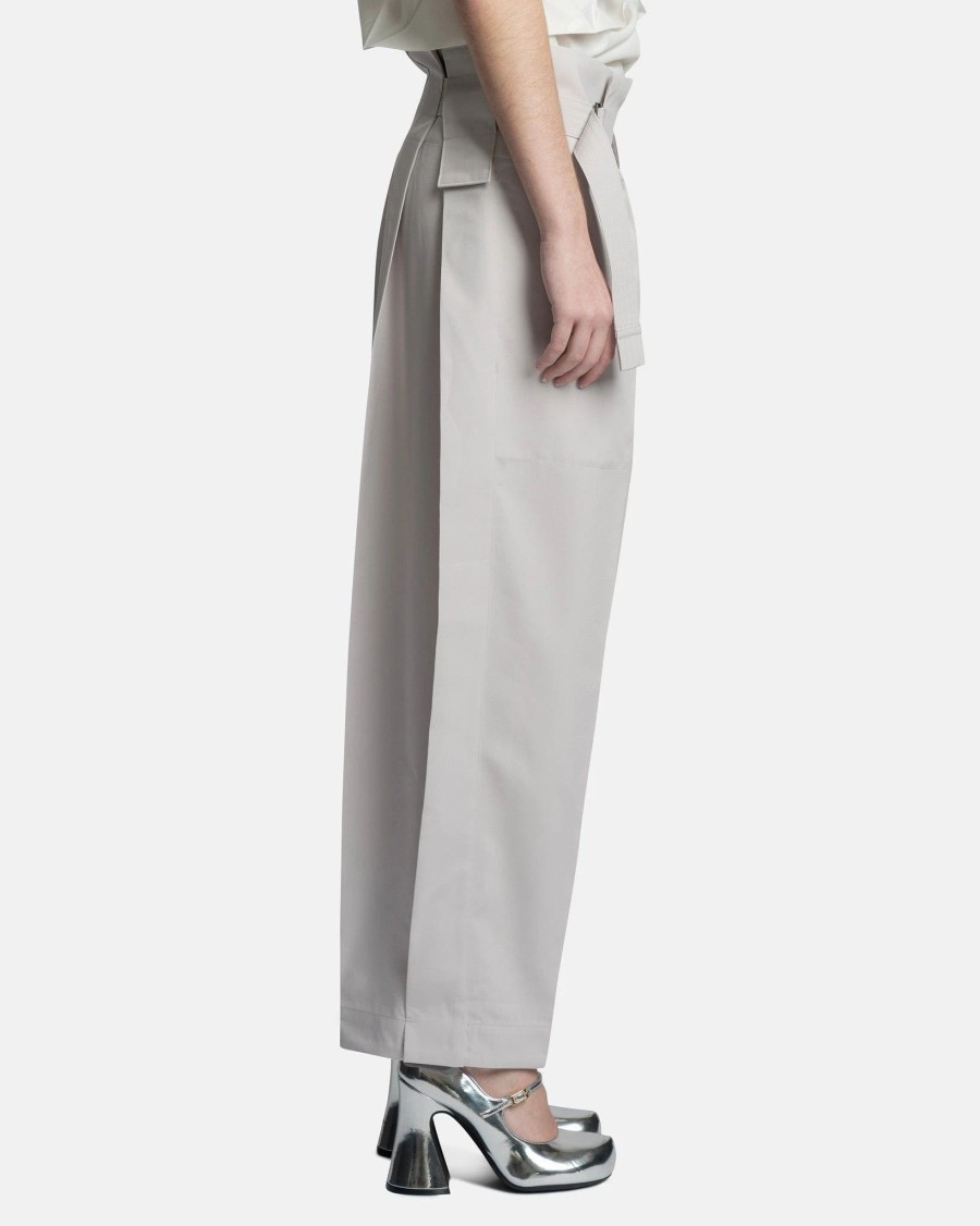 Pants * | 132 5. Issey Miyake Flat Tuck Pants In Light Gray