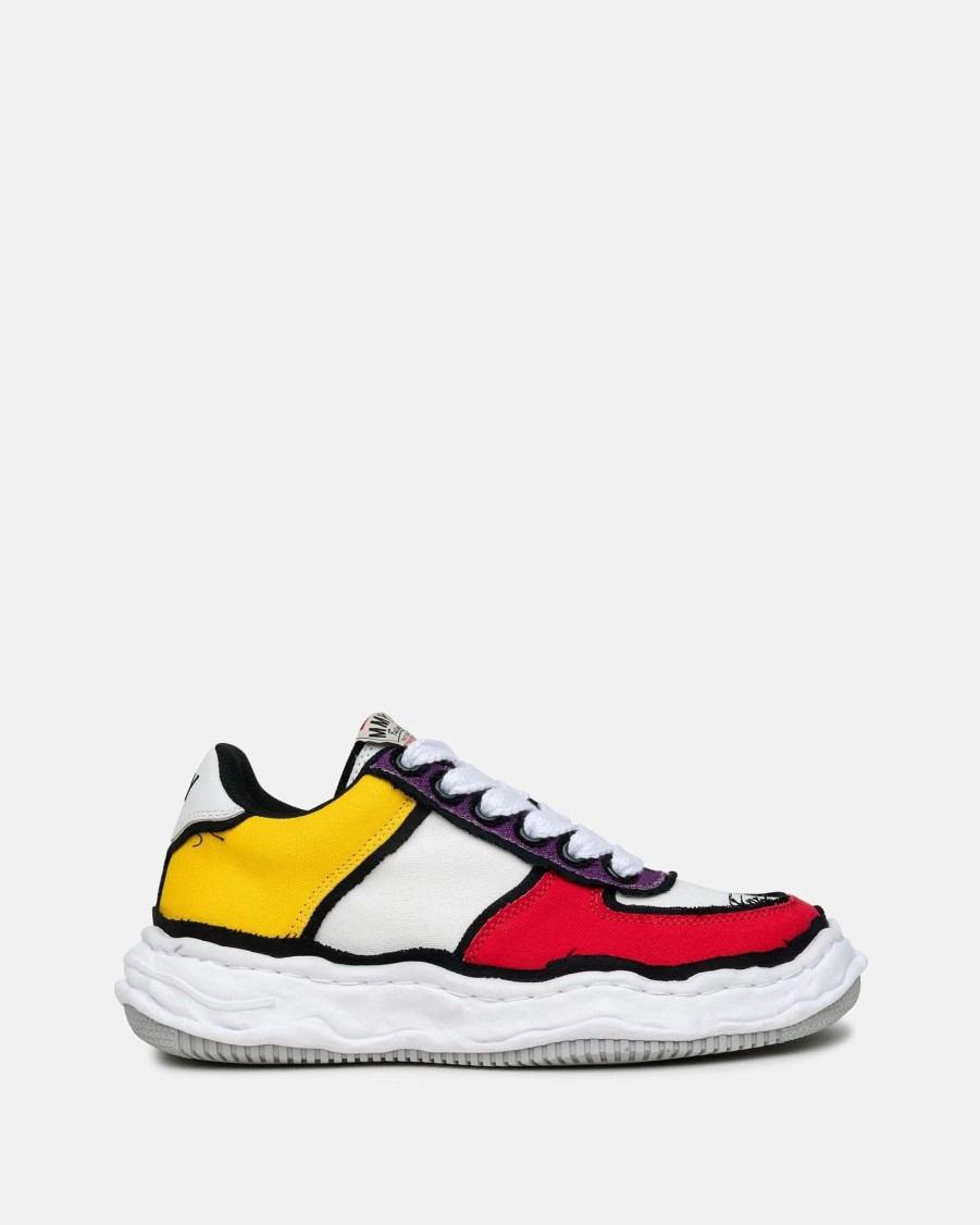 Footwear * | Maison Mihara Yasuhiro Wayne Overhanging Canvas Low Top In Multi