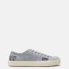 Footwear * | Maison Margiela Embroidered Tabi Sneakers In Light Blue Denim