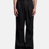 Pants * | Raf Simons Big Pants With Elastic In Black