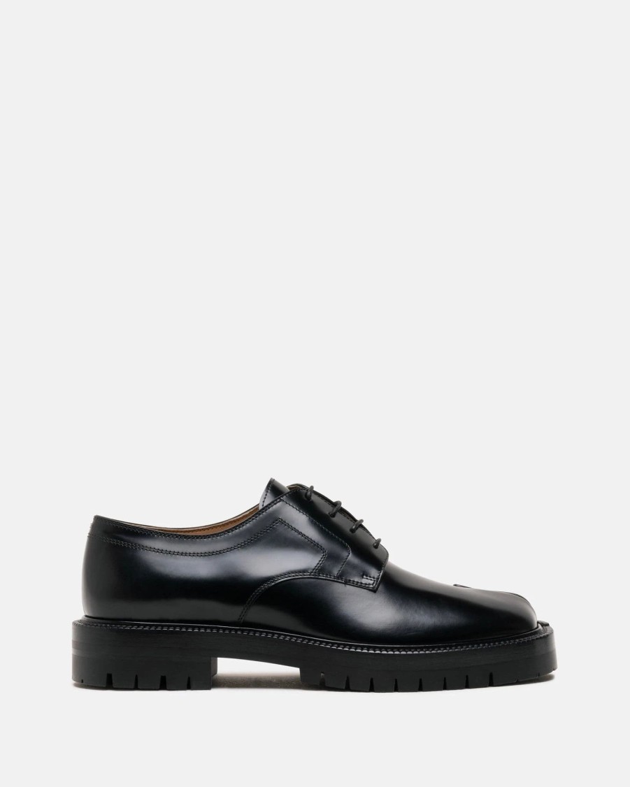 Footwear * | Maison Margiela Tabi County Lace-Up Shoe In Black