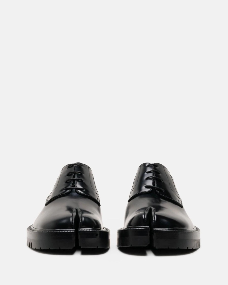 Footwear * | Maison Margiela Tabi County Lace-Up Shoe In Black