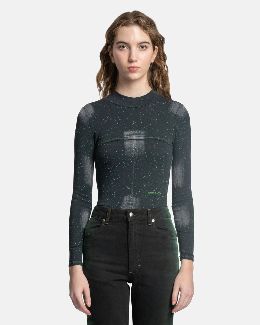 Tops * | Eckhaus Latta Lapped Baby Turtleneck In Laser