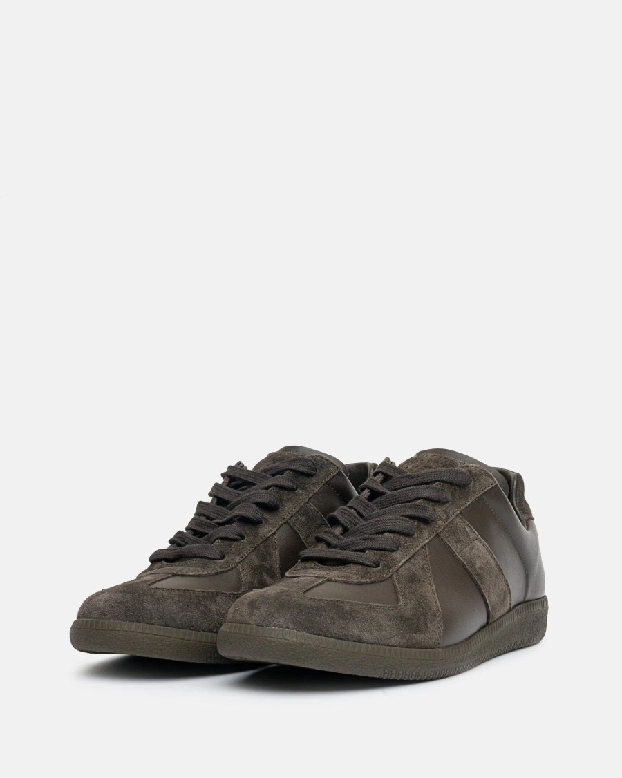 Footwear * | Maison Margiela Replica Sneakers In Coffee