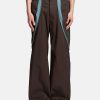 Pants * | Fffpostalservice 3-Way Zip Trouser In Brown/Blue