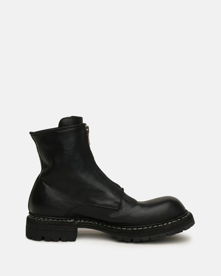 Footwear * | Guidi Gr05Frv Full Grain Boots In Black