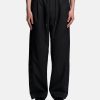 Pants * | Feng Chen Wang Wool Straight Leg Trousers In Black