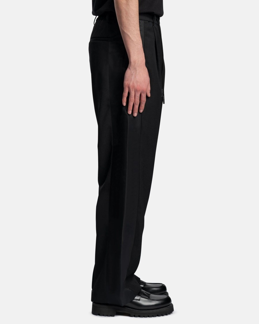 Pants * | Feng Chen Wang Wool Straight Leg Trousers In Black