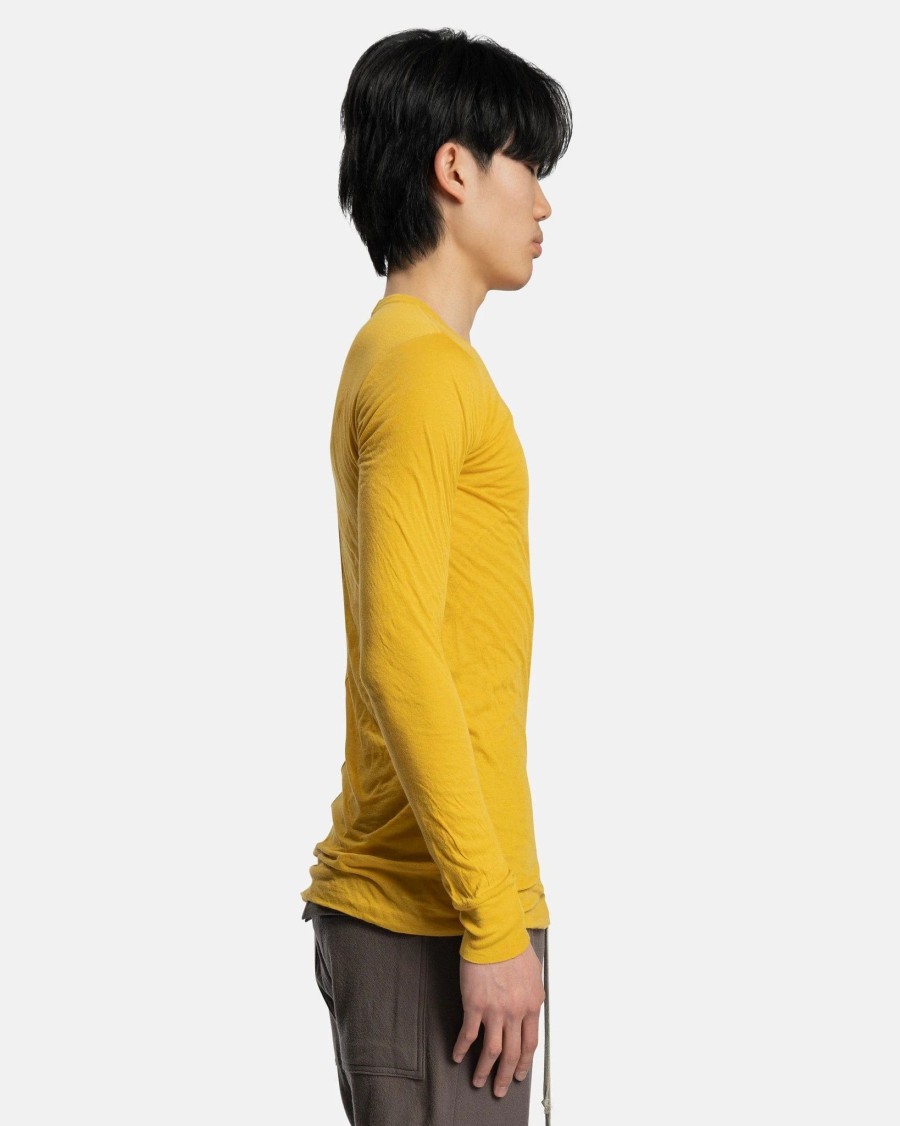 T-Shirts * | Rick Owens Double Ls T In Lemon