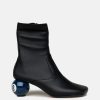 Footwear * | Maison Mihara Yasuhiro Billiard Heel Boots In Black