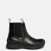 Footwear * | Jil Sander Antik Leather Ankle Boot In Black