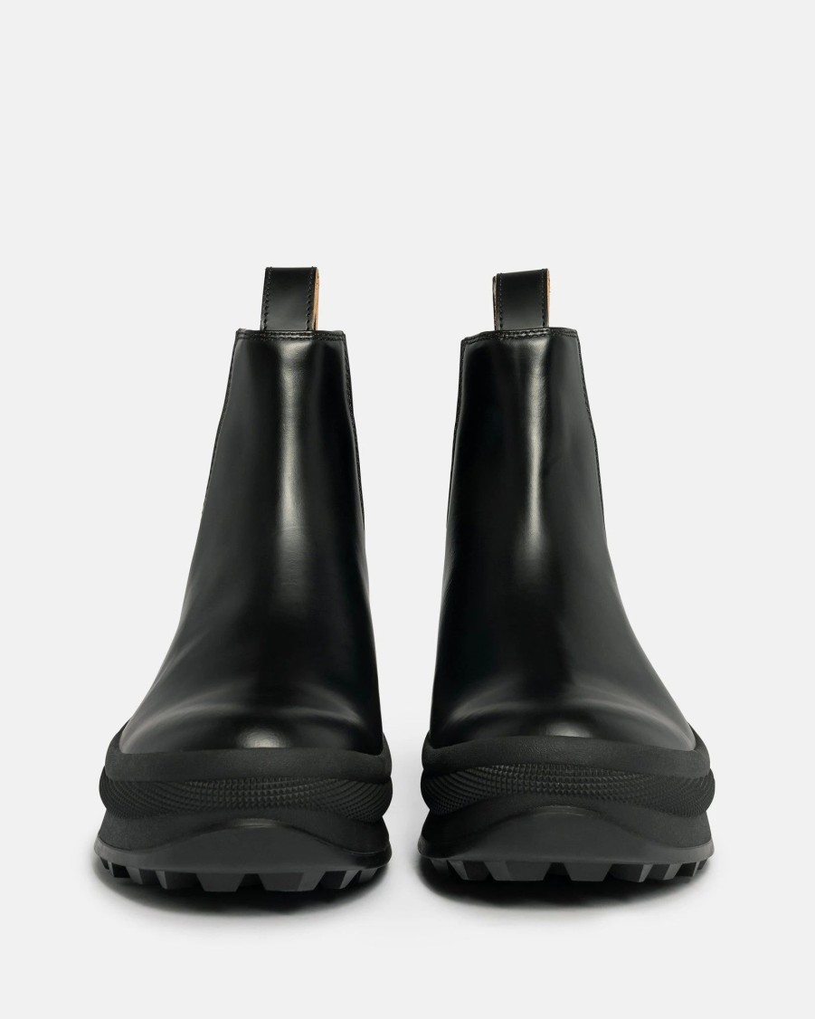 Footwear * | Jil Sander Antik Leather Ankle Boot In Black