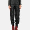 Pants * | Isabel Marant Etoile Vayonili Faux-Leather Pants In Black