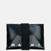 Accessories * | Marni Tribeca Cardholder In Black/Royal