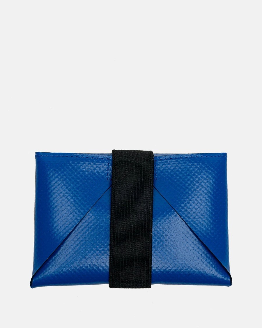 Accessories * | Marni Tribeca Cardholder In Black/Royal