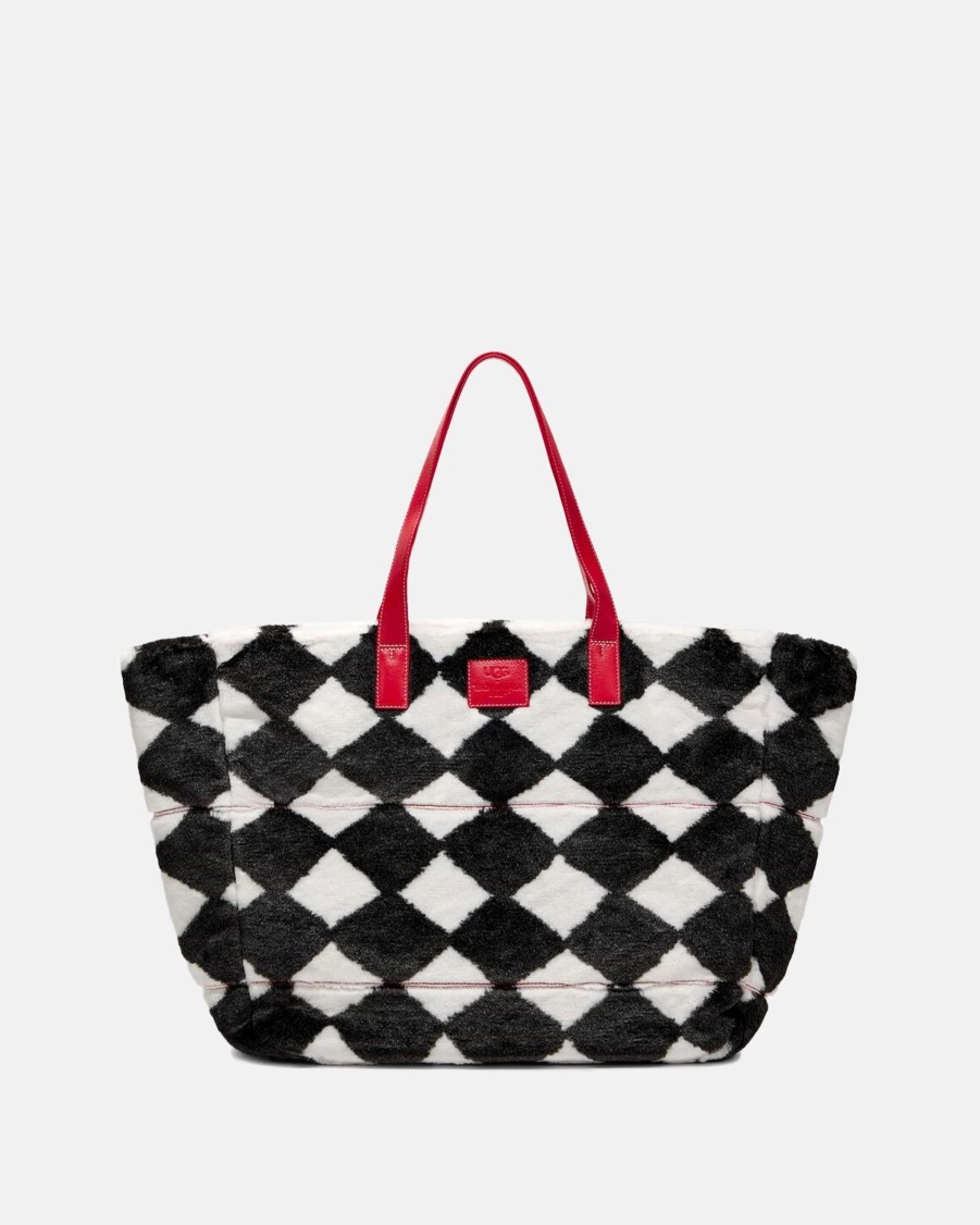 Accessories * | Ugg Tschabalala Self Diamond Tote In Black/White