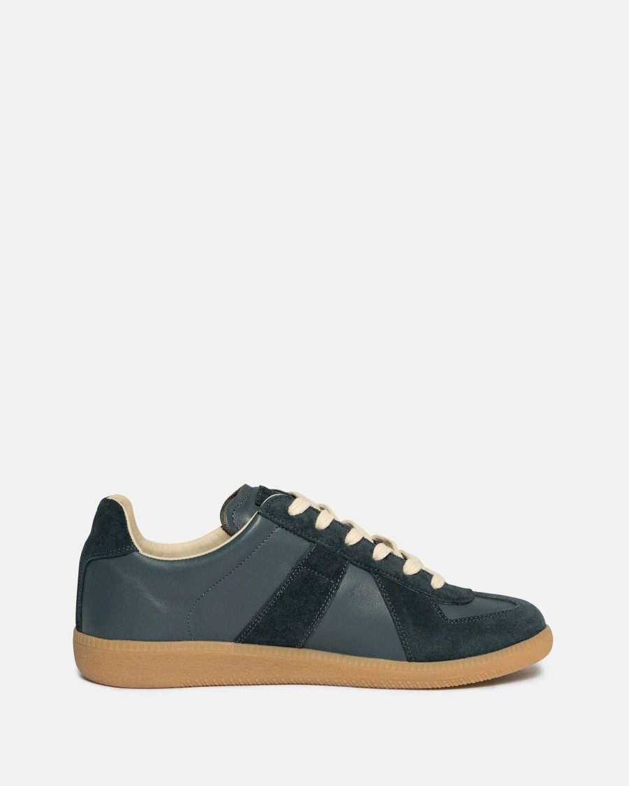 Footwear * | Maison Margiela Replica Sneakers In Navy Blue