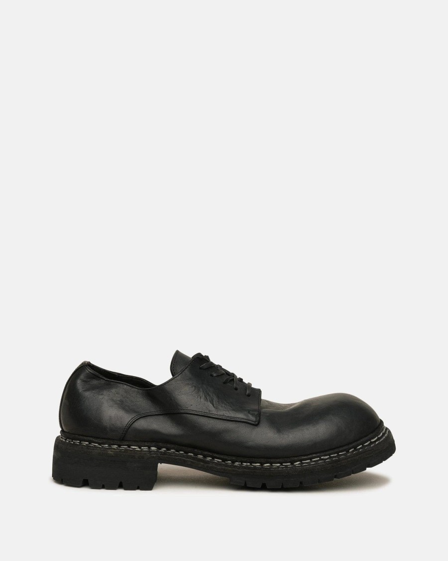 Footwear * | Guidi Gr02V Full Grain Derbys In Black