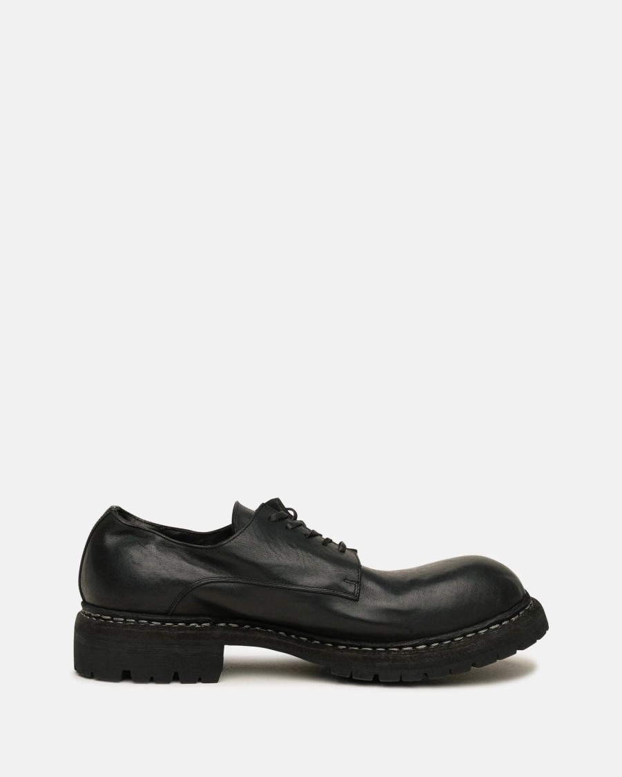 Footwear * | Guidi Gr02V Full Grain Derbys In Black