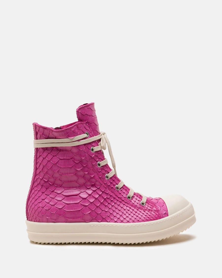 Footwear * | Rick Owens Python Ramones In Pink/Milk