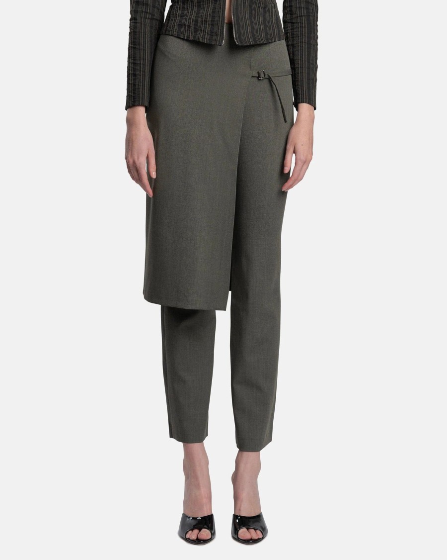 Pants * | Paloma Wool Low Archive Pants In Dark Khaki