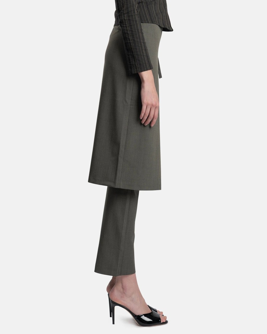 Pants * | Paloma Wool Low Archive Pants In Dark Khaki