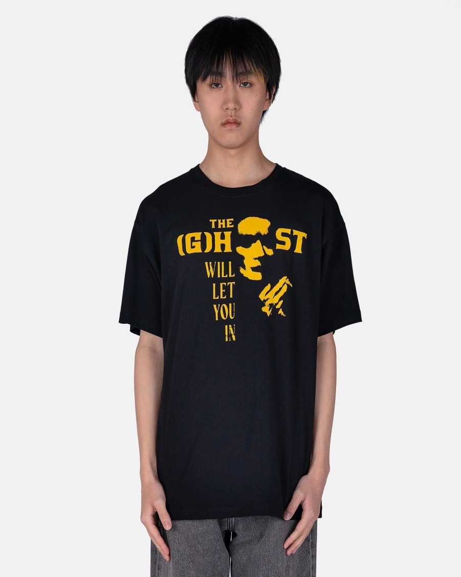 T-Shirts * | Raf Simons Ghost Print Big Fit T-Shirt In Black