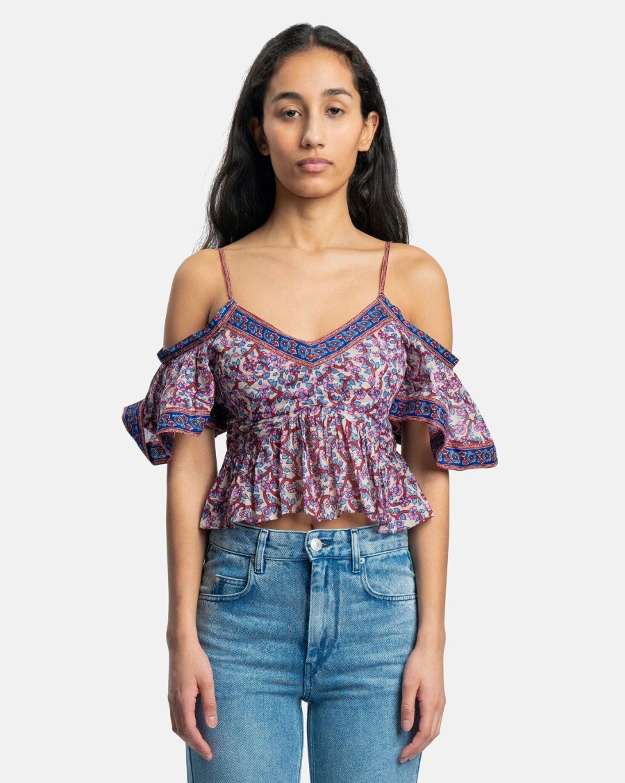 Tops * | Isabel Marant Etoile Garuva Top In Ecru