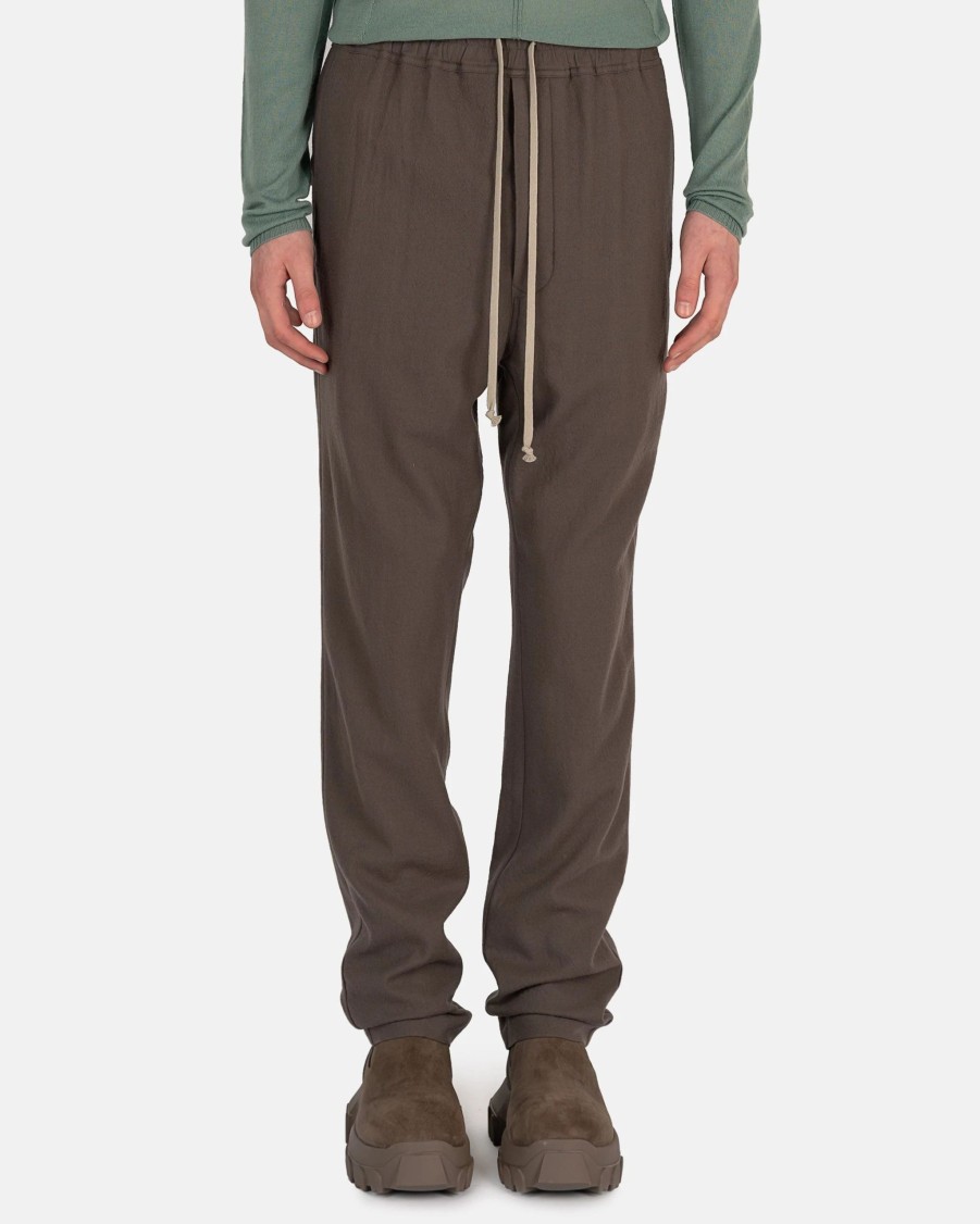 Pants * | Rick Owens Drawstring Slim Long In Dust