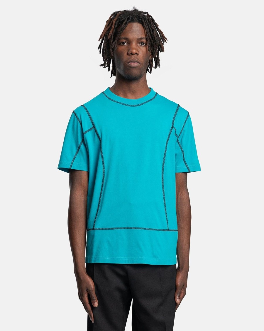 T-Shirts * | Classic Botter Dive Stitching T-Shirt In Botter Blue