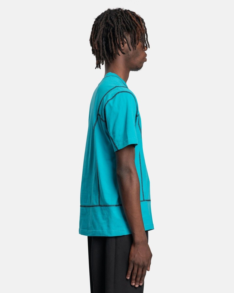 T-Shirts * | Classic Botter Dive Stitching T-Shirt In Botter Blue