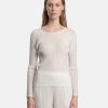 Tops * | Pleats Please Issey Miyake Rib Pleats Basics In White