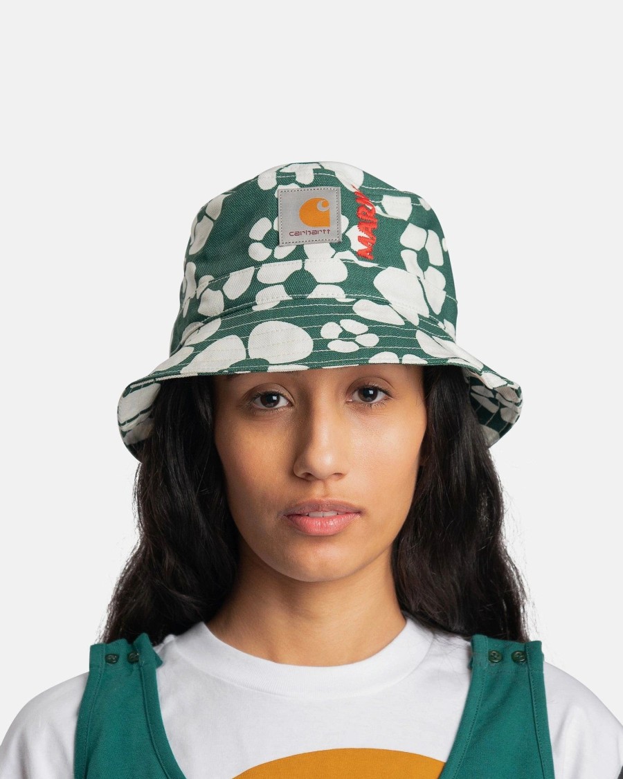 Accessories * | Marni Carhartt Wip Bucket Hat In Forest Green