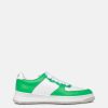 Footwear * | Maison Mihara Yasuhiro Pointed Leather Low Sneakers In Green/White