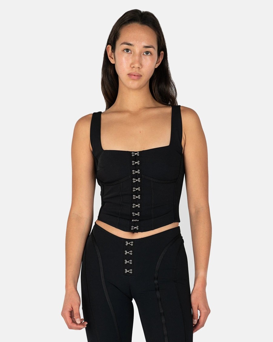 Tops * | Misbhv Lara Corset Top In Black