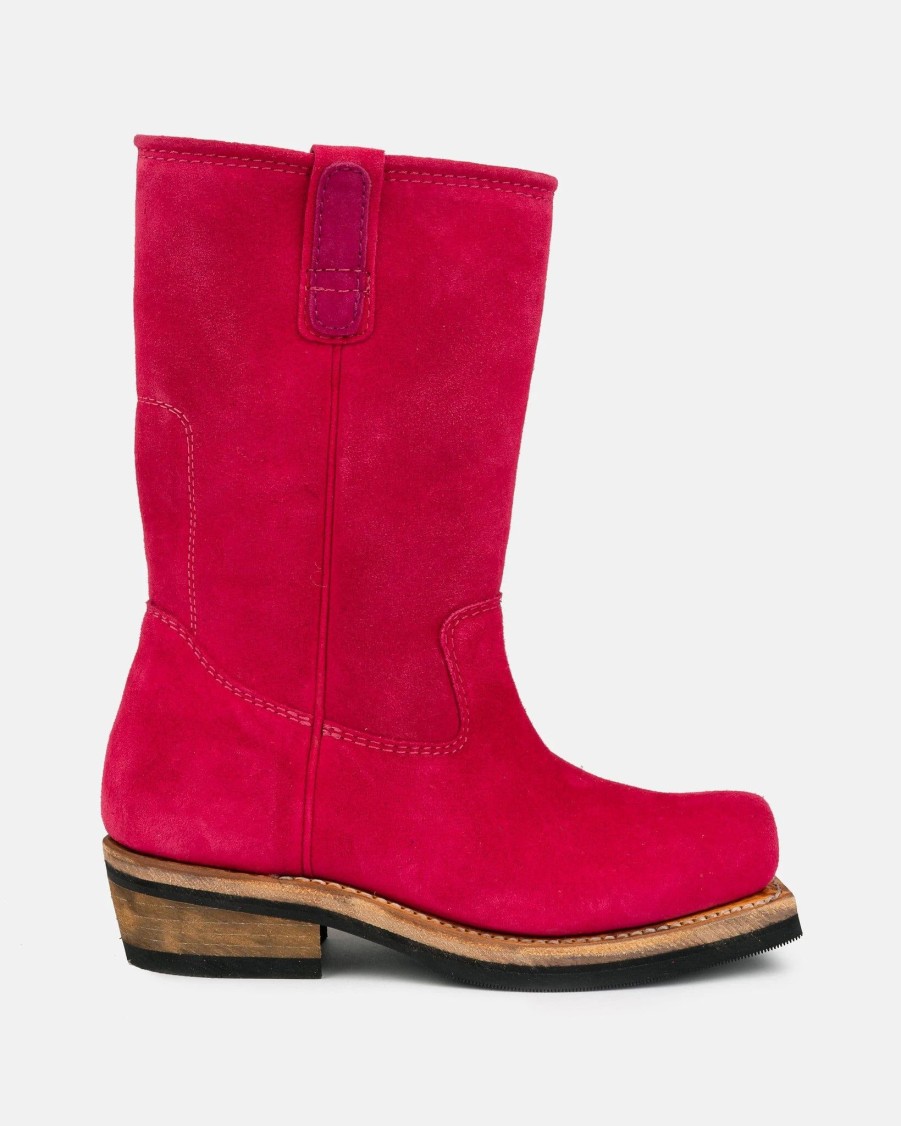 Footwear * | Our Legacy Flat Toe Boot In Hot Pink