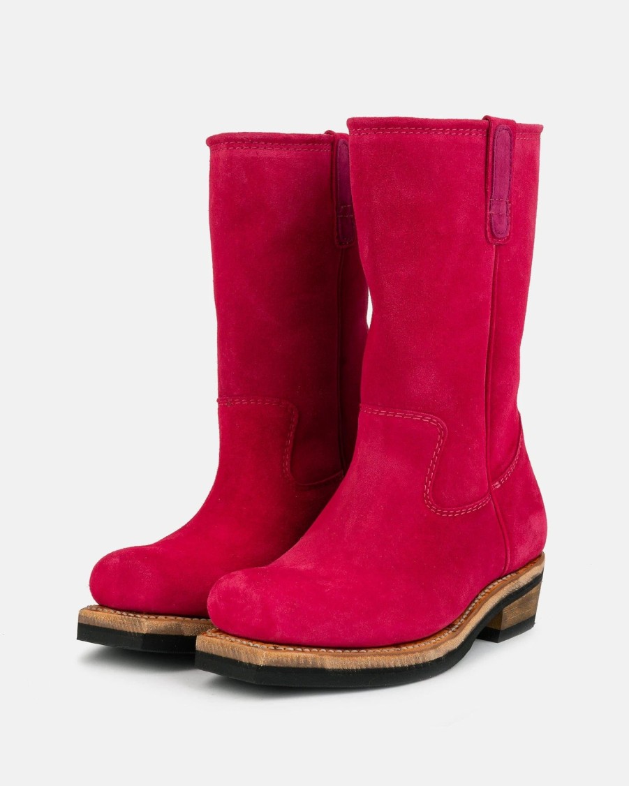 Footwear * | Our Legacy Flat Toe Boot In Hot Pink